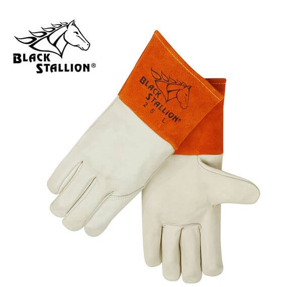 Revco Black Stallion Grain Cowhide Premium MIG Welding Gloves #25